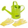 Growing Garden™ Watering Can and Gloves