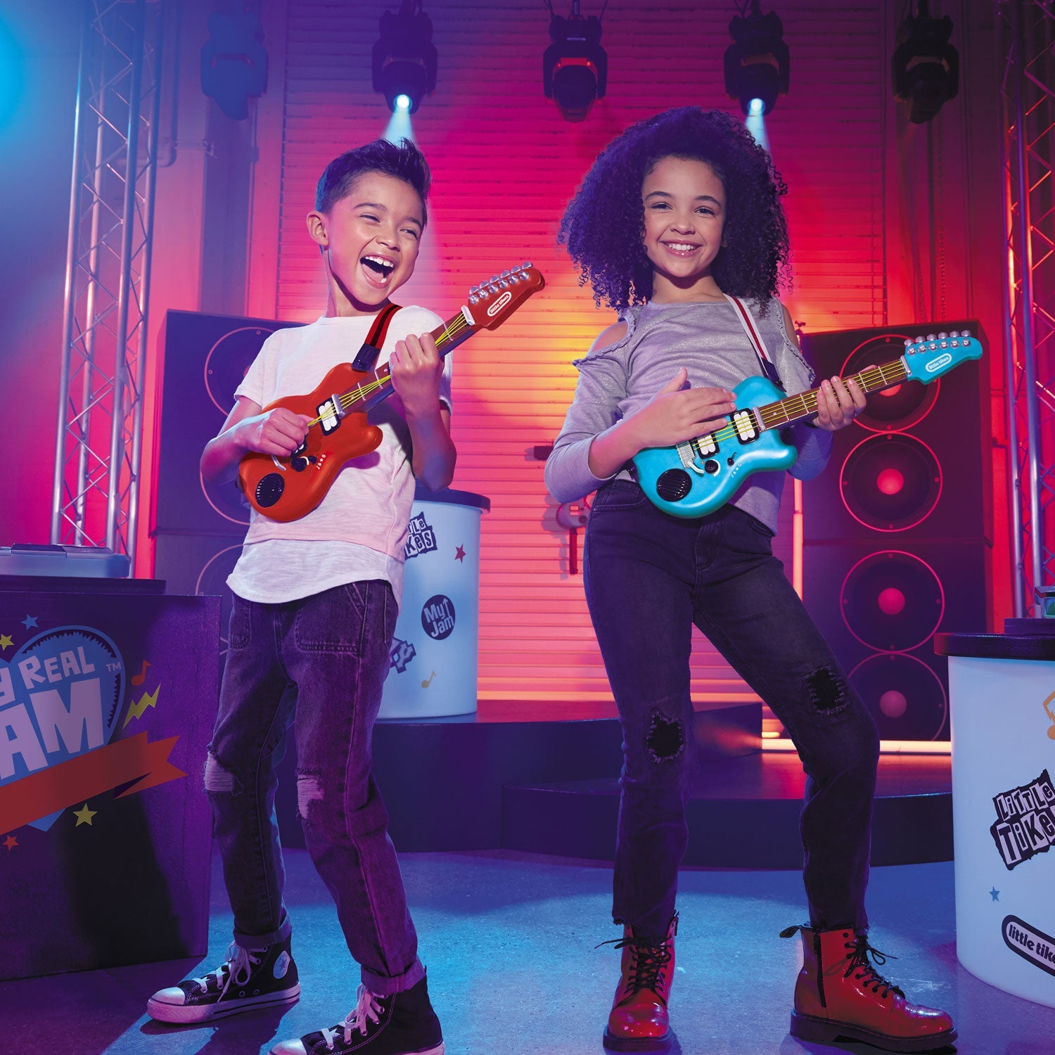 My Real Jam™ Twice the Fun Guitars - 2 Electric Guitars - Image 2